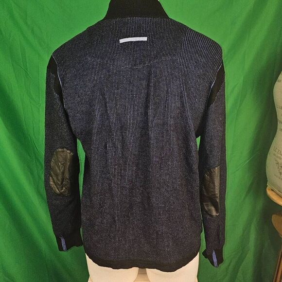 Robert Graham Mens Blue Wool 1/4 Zip Pullover Sweater‎ XL - Picture 2 of 7